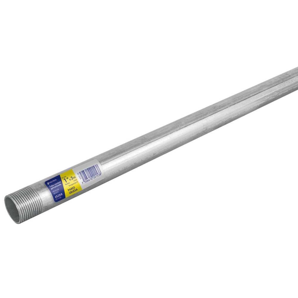 Tubo Conduit 1' pared gruesa (1.8 mm), et. amarilla, 3 m TC-1-GA