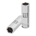 Dado largo de 11 mm, 6 puntas, cuadro 1/4', TRUPER D-1411-LM