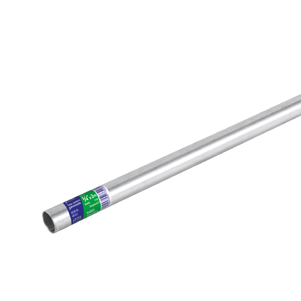 Tubo Conduit 3/4' pared delgada (1 mm), et. verde, 3 m TC-3/4-DV