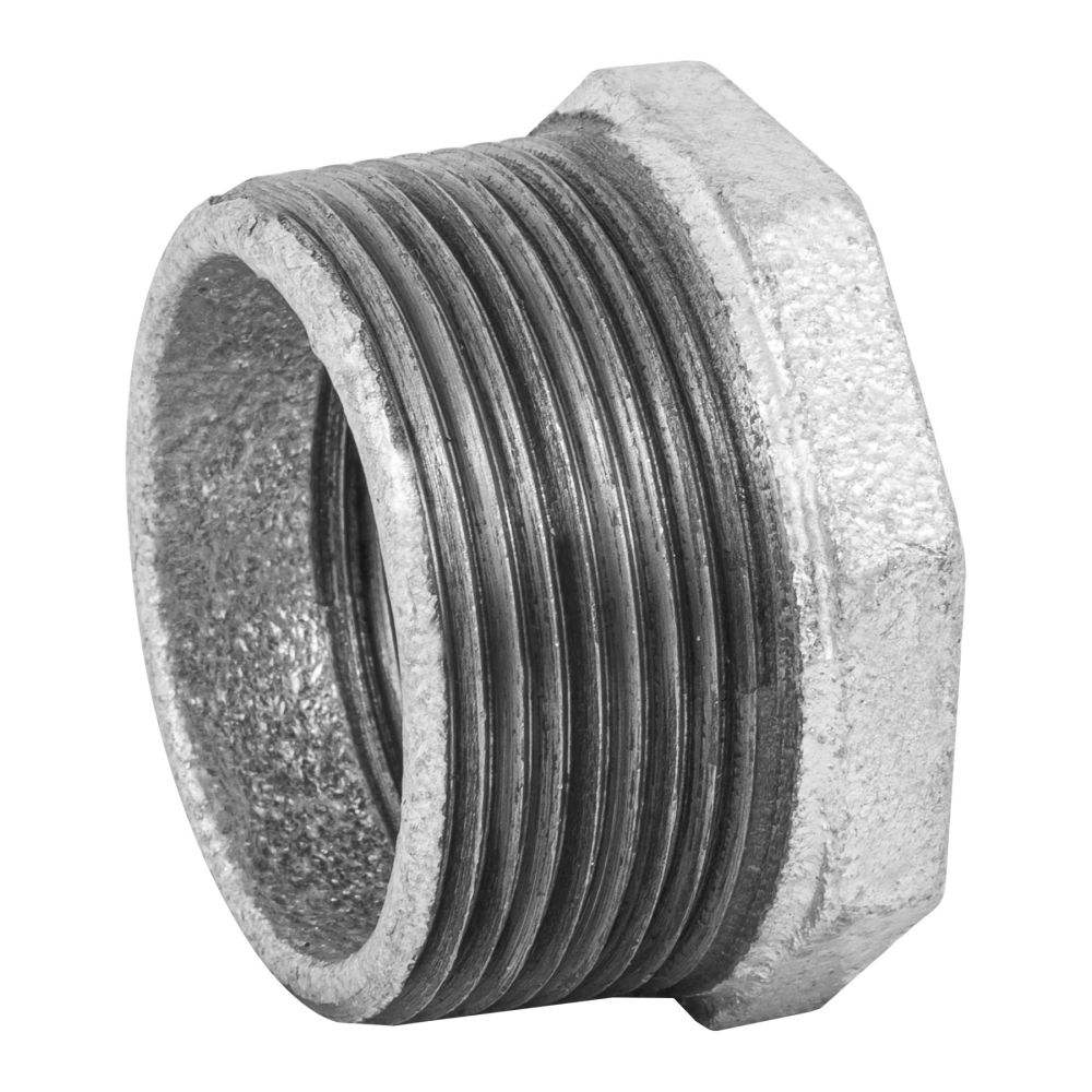 Reducción bushing acero galvanizado 1-1/2 x1-1/4', FOSET CG-240