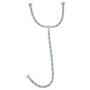 Manguera 'T' lavabo/fregadero,acero inox,1/2'x1/2'x1/2',55cm FTE-55X