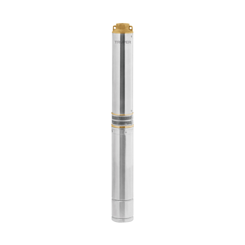 Bomba sumergible tipo bala 4', 1-1/2HP,agrícola, 220V,TRUPER BOS-1-1/2LM-2