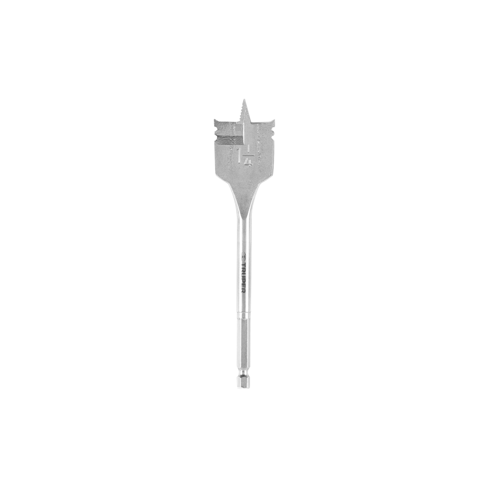 Broca plana de manita 1-1/4' para madera, TRUPER BPT-1-1/4