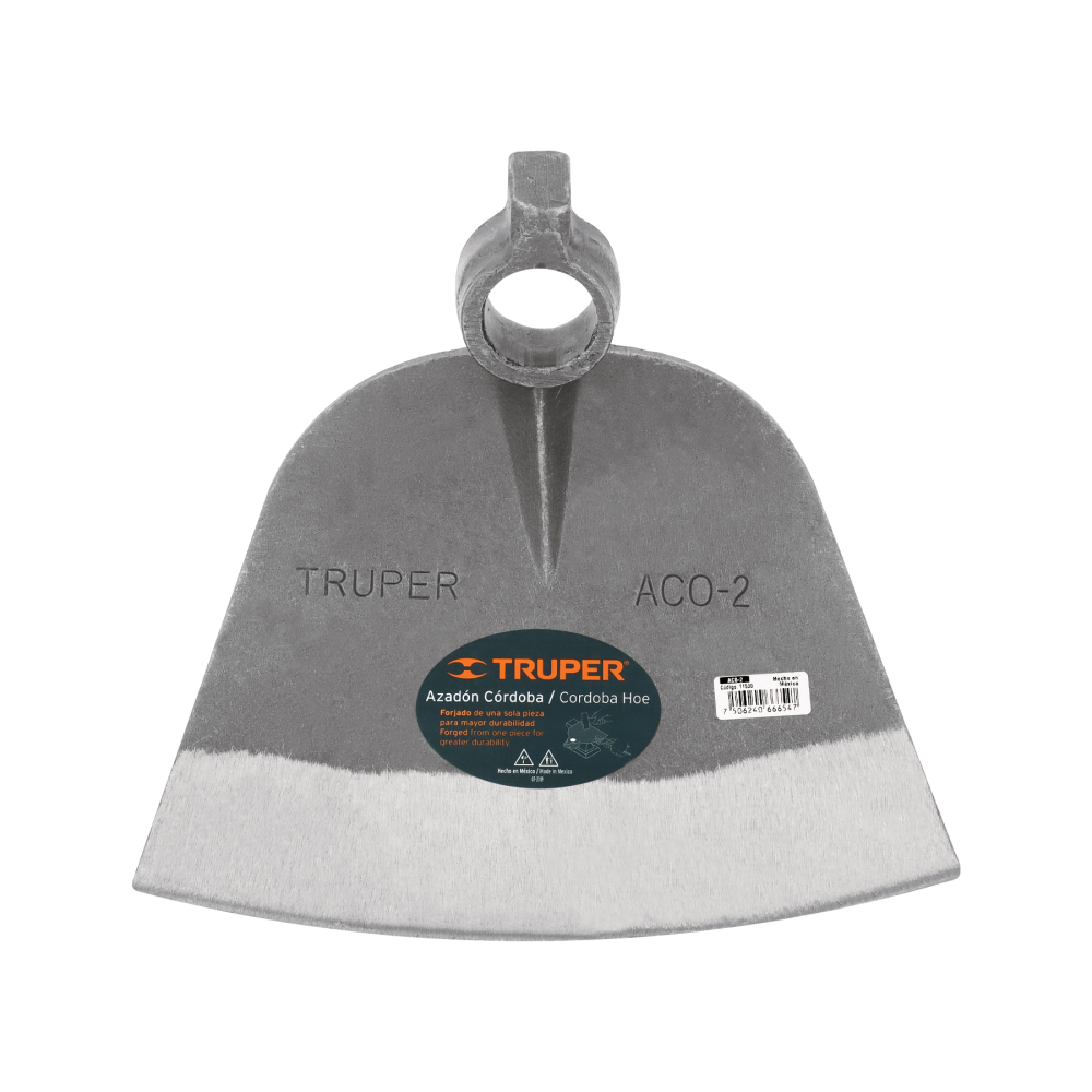Azadón Córdoba No. 2 de 2.2 lb, sin mango, TRUPER ACO-2