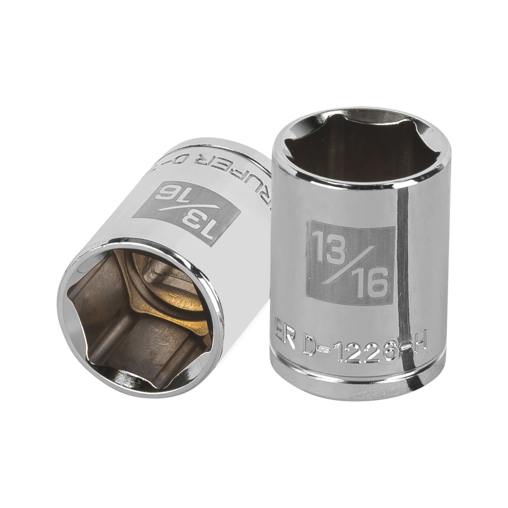 Dado de 13/16', 6 puntas, cuadro 1/2', TRUPER D-1226-H