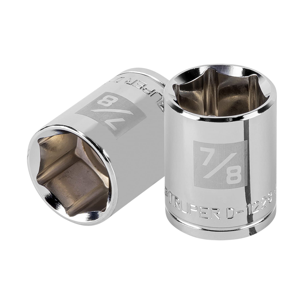 Dado de 7/8', 6 puntas, cuadro 1/2', TRUPER D-1228-H