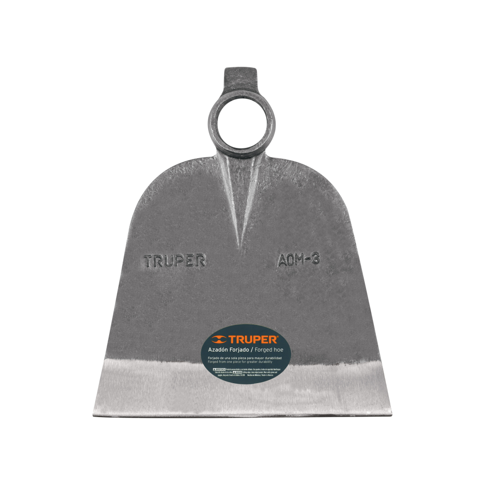 Azadón oreja y martillo No. 3 de 3.3 lb, sin mango, TRUPER AOM-3
