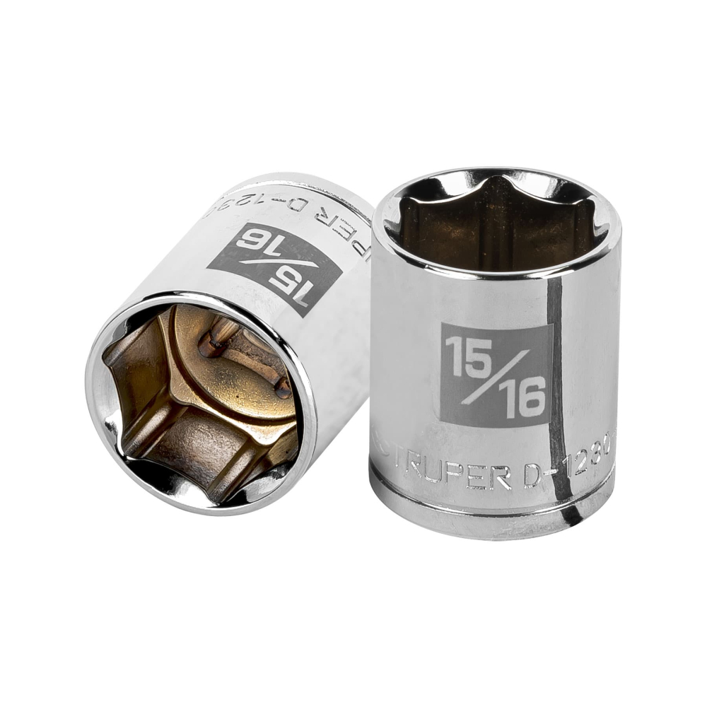 Dado de 15/16', 6 puntas, cuadro 1/2', TRUPER D-1230-H