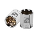 Dado de 15/16', 6 puntas, cuadro 1/2', TRUPER D-1230-H