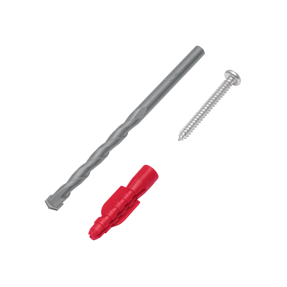 Kit de 20 taquetes 1/4' con pijas #8 y 1 broca 1/4', FIERO TQ-1/4J