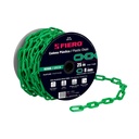 Metro de cadena de 8 mm de plástico verde, carrete de 25 m CAPL-8V
