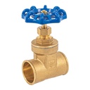 Válvula de compuerta de latón soldable de 1 1/4', FOSET COSO-1-1/4