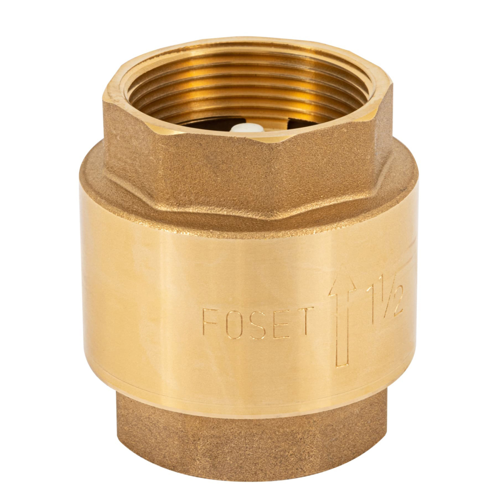 Válvula de retención de latón 1-1/2', FOSET VARE-1-1/2