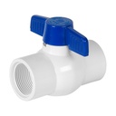 Válvula esfera de PVC 1-1/4' roscable, FOSET PVC-ES-1-1/4R
