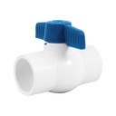 Válvula de esfera de PVC 1 1/4' para cementar, FOSET PVC-ES-1-1/4