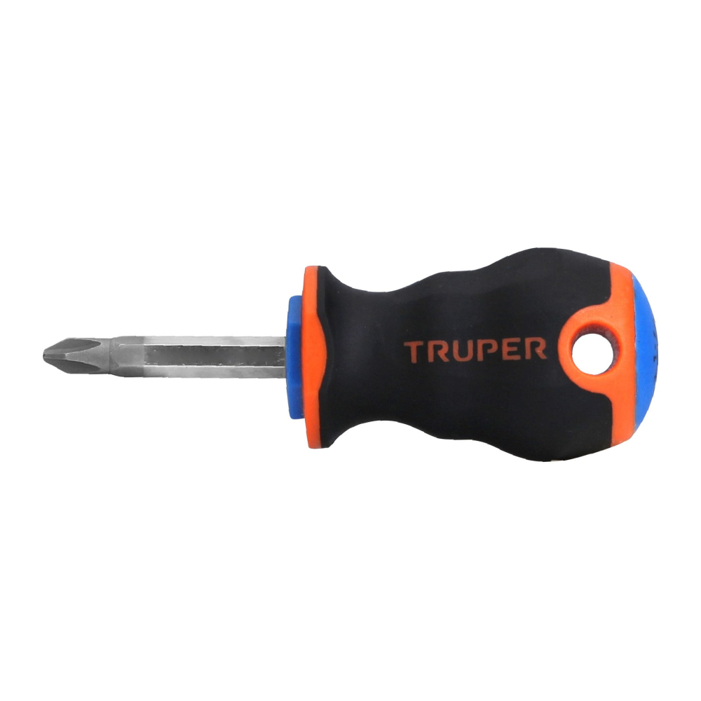 Desarmador de cruz 1/4' x 1-1/2' mango Comfort Grip, TRUPER DP-1/4X1-1/2B