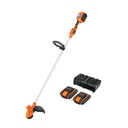 Desbrozadora inalámbrica 40V, 2 baterías 2Ah,1 carg.dual,PRO DESI-40A