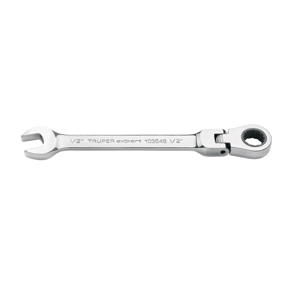 Llave combinada con matraca 1/2' flexible, EXPERT LL-2016XF