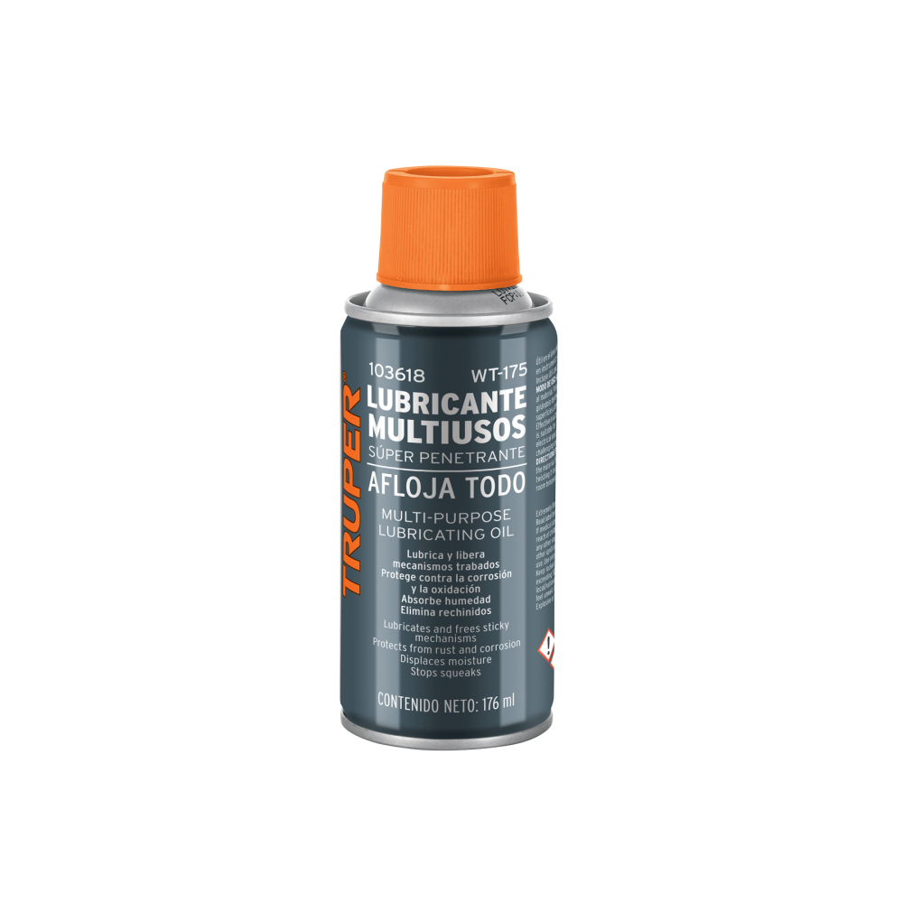 Lubricante multiusos en aerosol, 176ml (6oz), TRUPER WT-175
