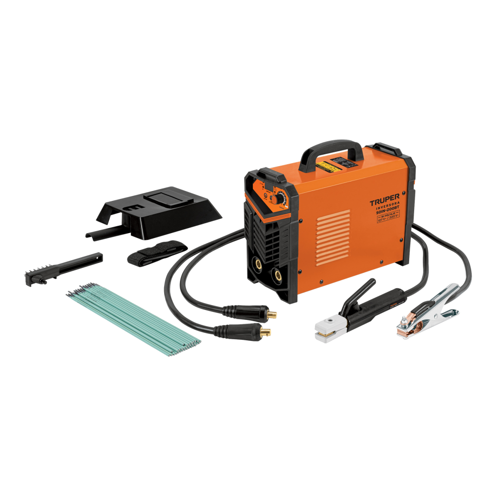 Soldadora inversora 200A, bi-voltaje 127/220V, TRUPER SOIN-200BT