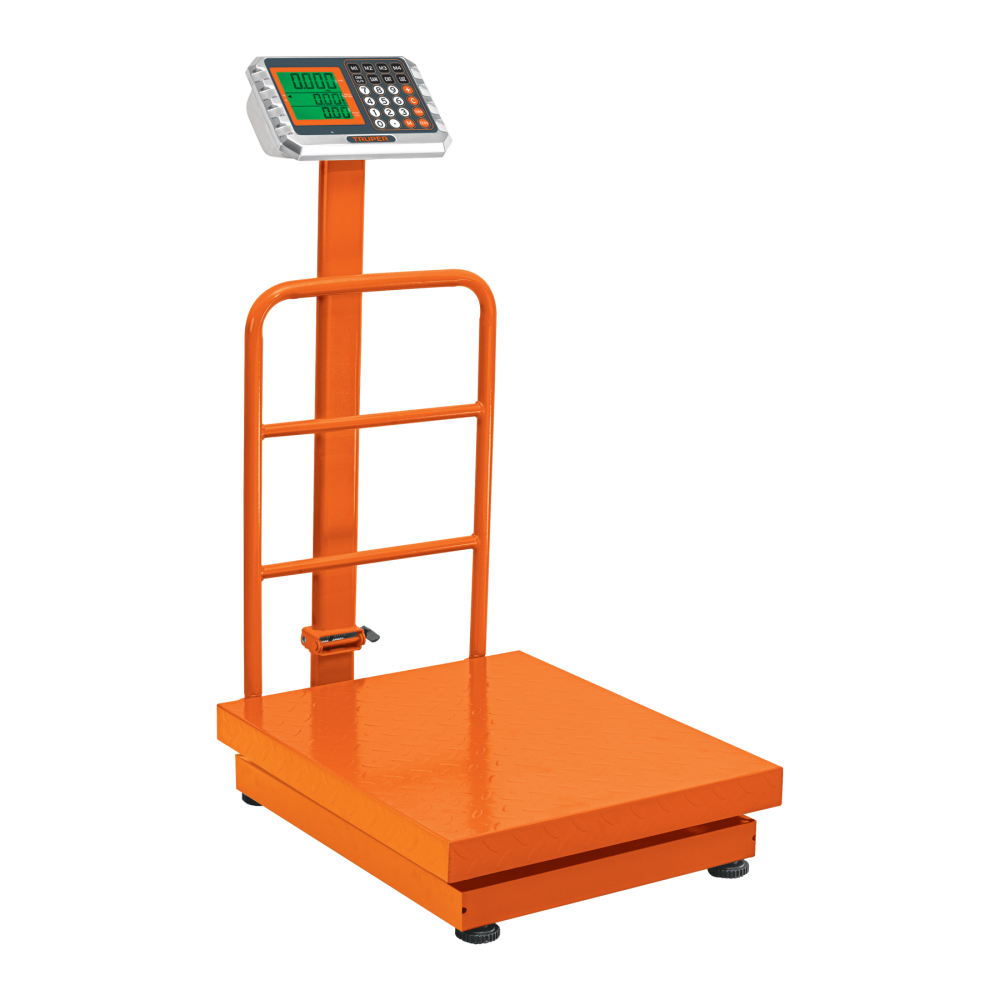 Báscula electrónica de plataforma, plegable,500 kg, TRUPER BAS-501PLA