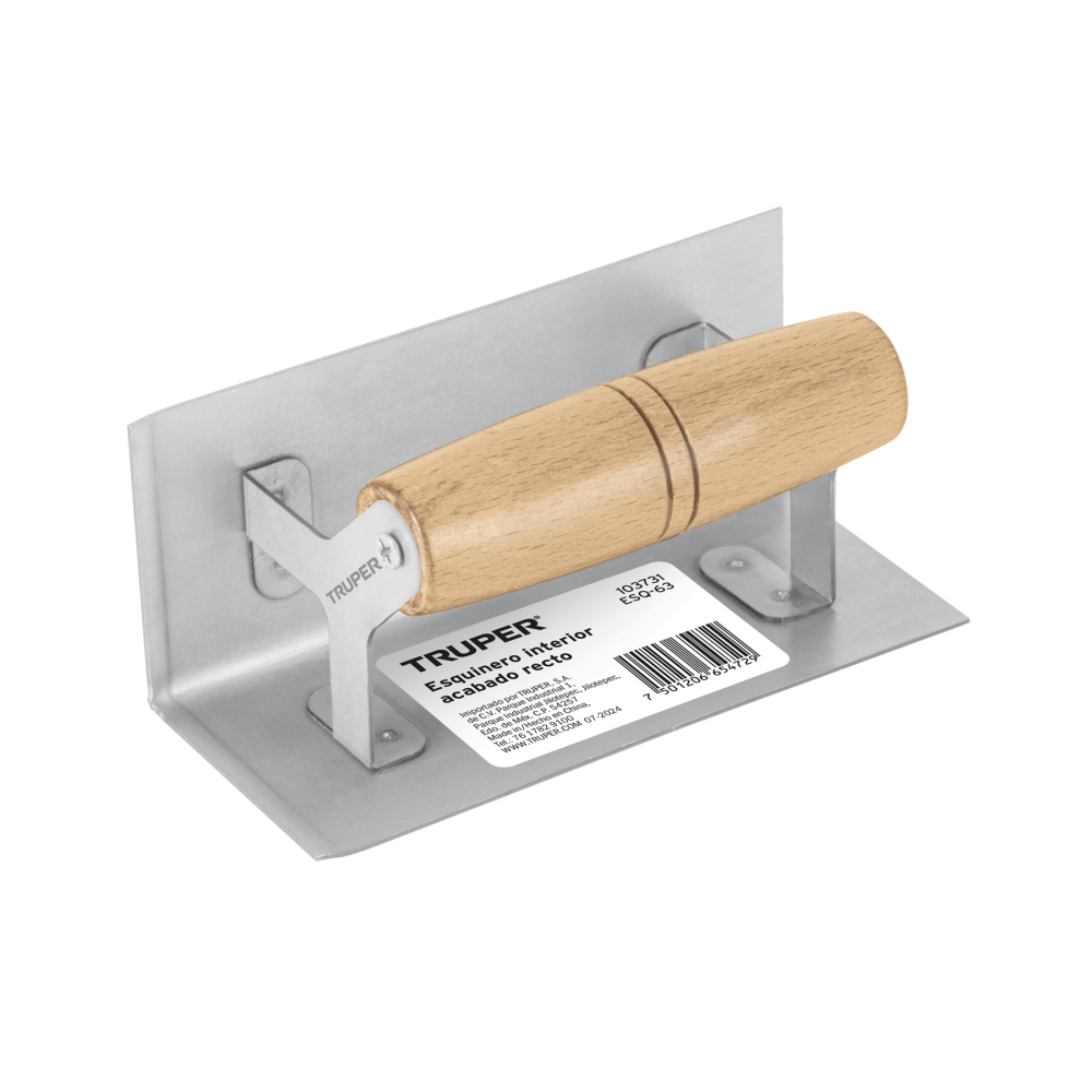 Esquinero interior, para acabado recto, TRUPER ESQ-63
