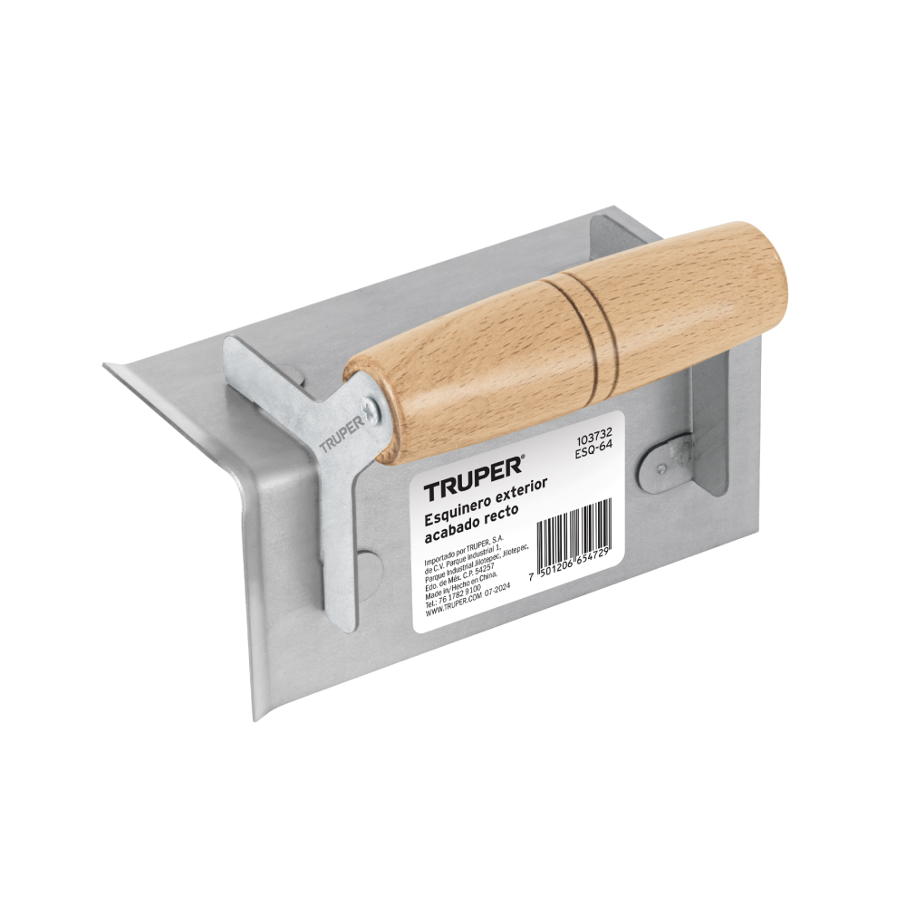 Esquinero exterior, para acabado recto, TRUPER ESQ-64