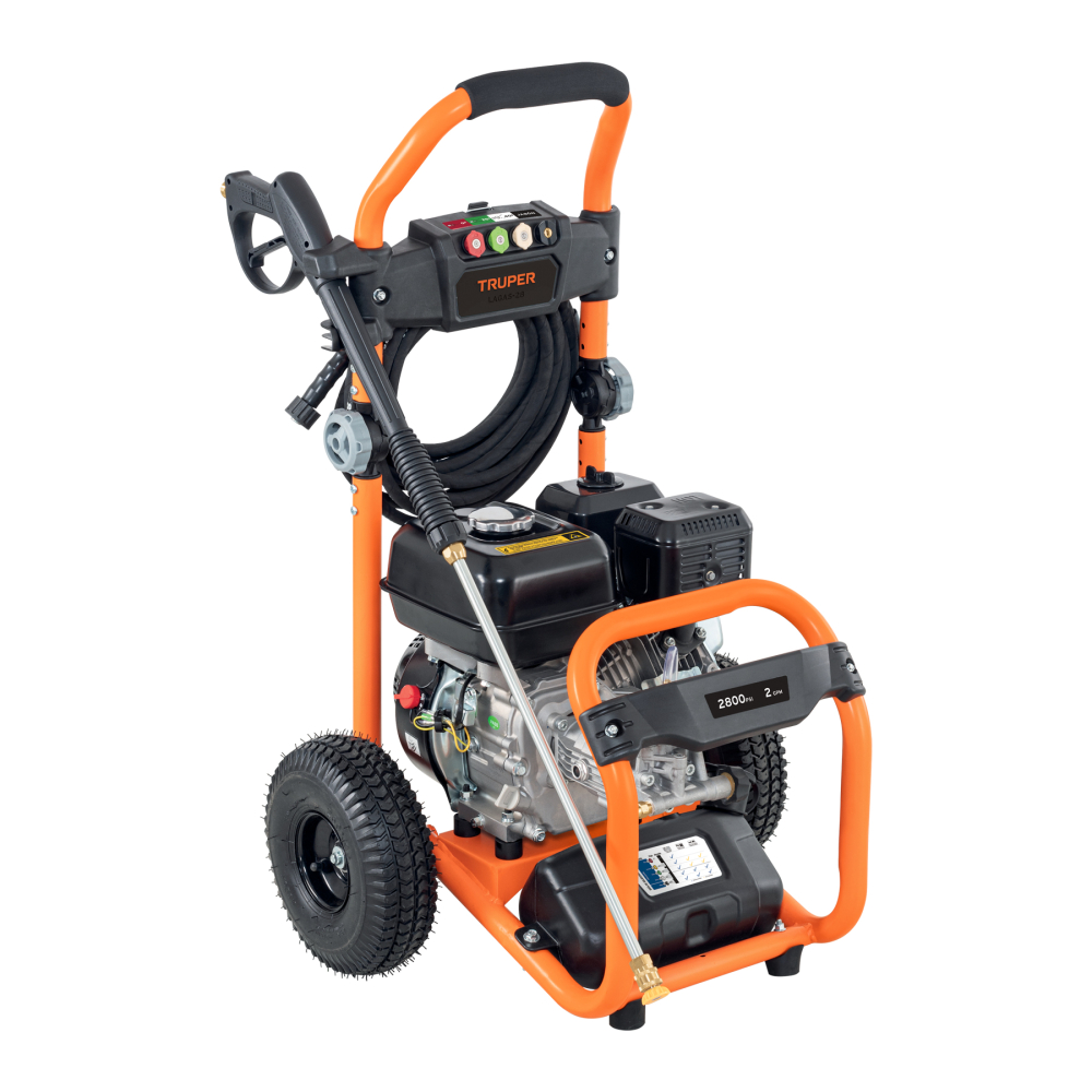 Hidrolavadora con motor a gasolina, 2,800 PSI, TRUPER LAGAS-28