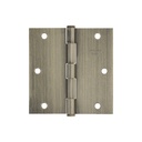 Bisagra cuadrada 3-1/2', latón antiguo, cabeza plana, BASIC BC-352PP