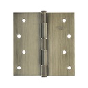 Bisagra cuadrada 4', latón antiguo, cabeza plana, BASIC BC-402PP