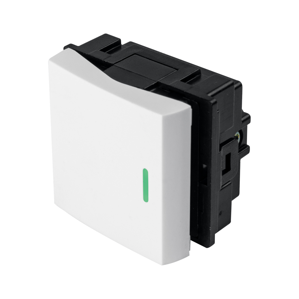 Interruptor sencillo de 1.5 módulos, línea Toledo, BASIC APSE15-TB