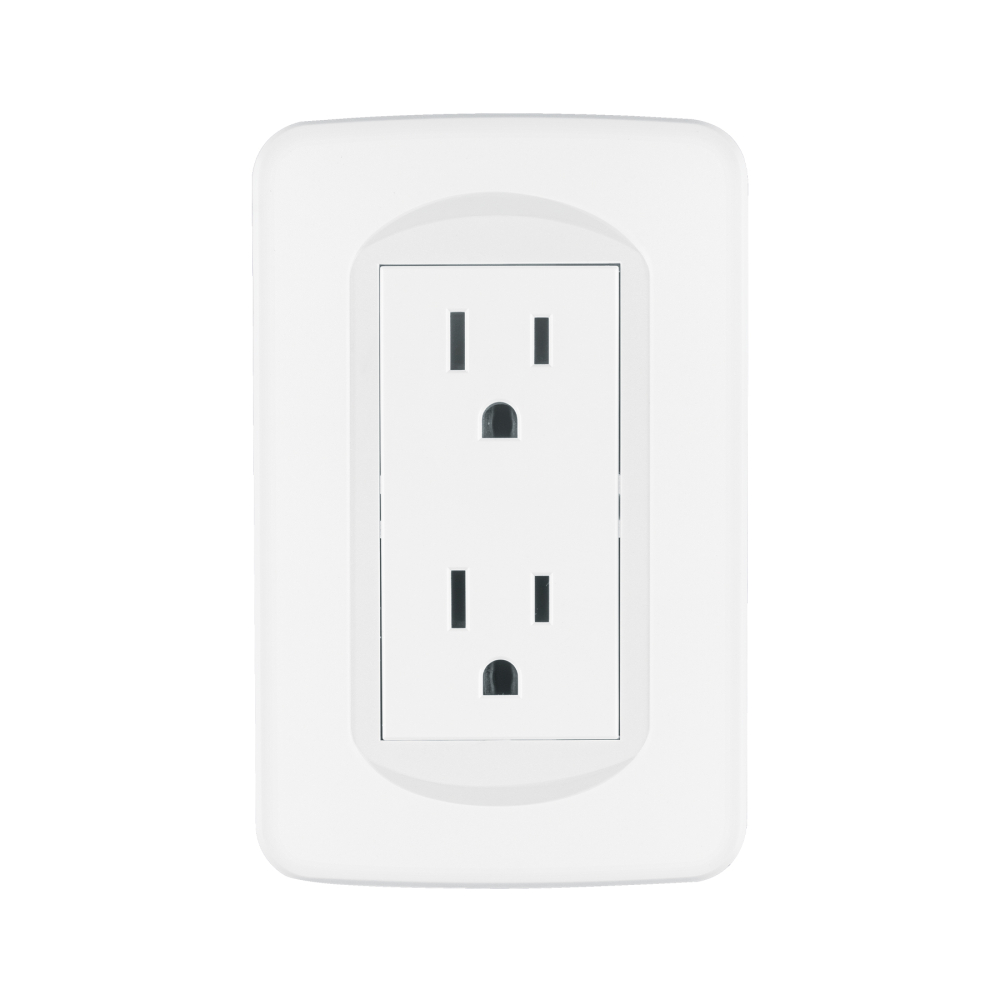 Placa armada contacto dúplex, 3 módulos, Toledo, BASIC CODO-TB