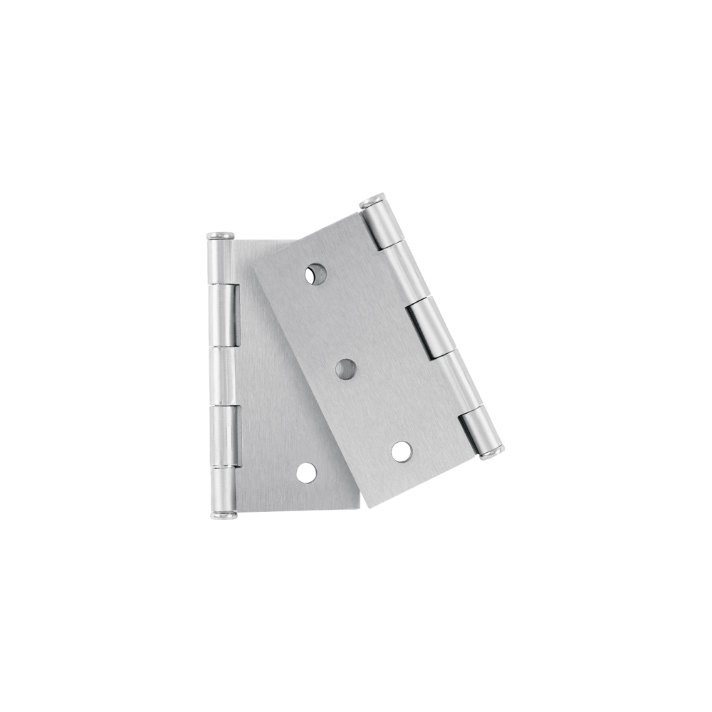 Bolsa 2 bisagras cuadradas 3', satinado, plana, BASIC BC-303PPB