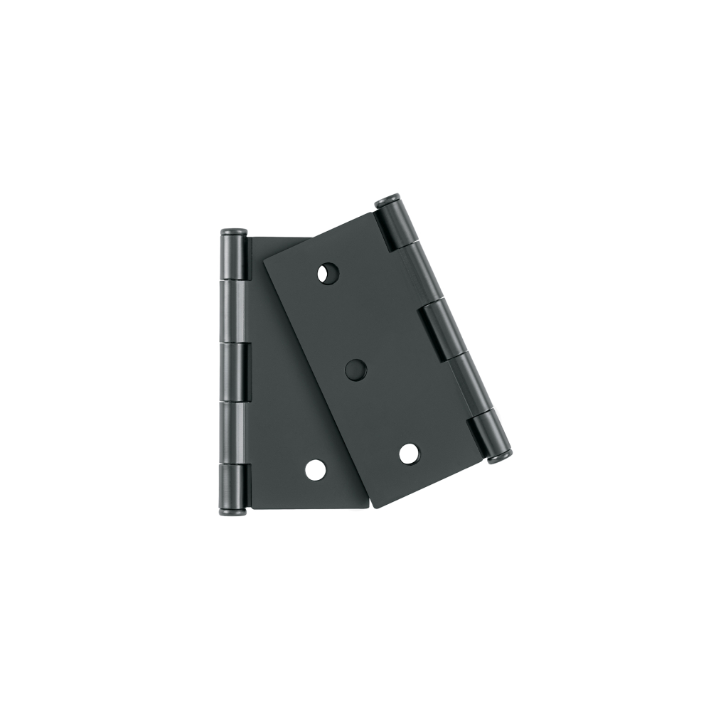 Bolsa c/2 bisagras cuadradas 3', plana, negro, BASIC BC-306PPB