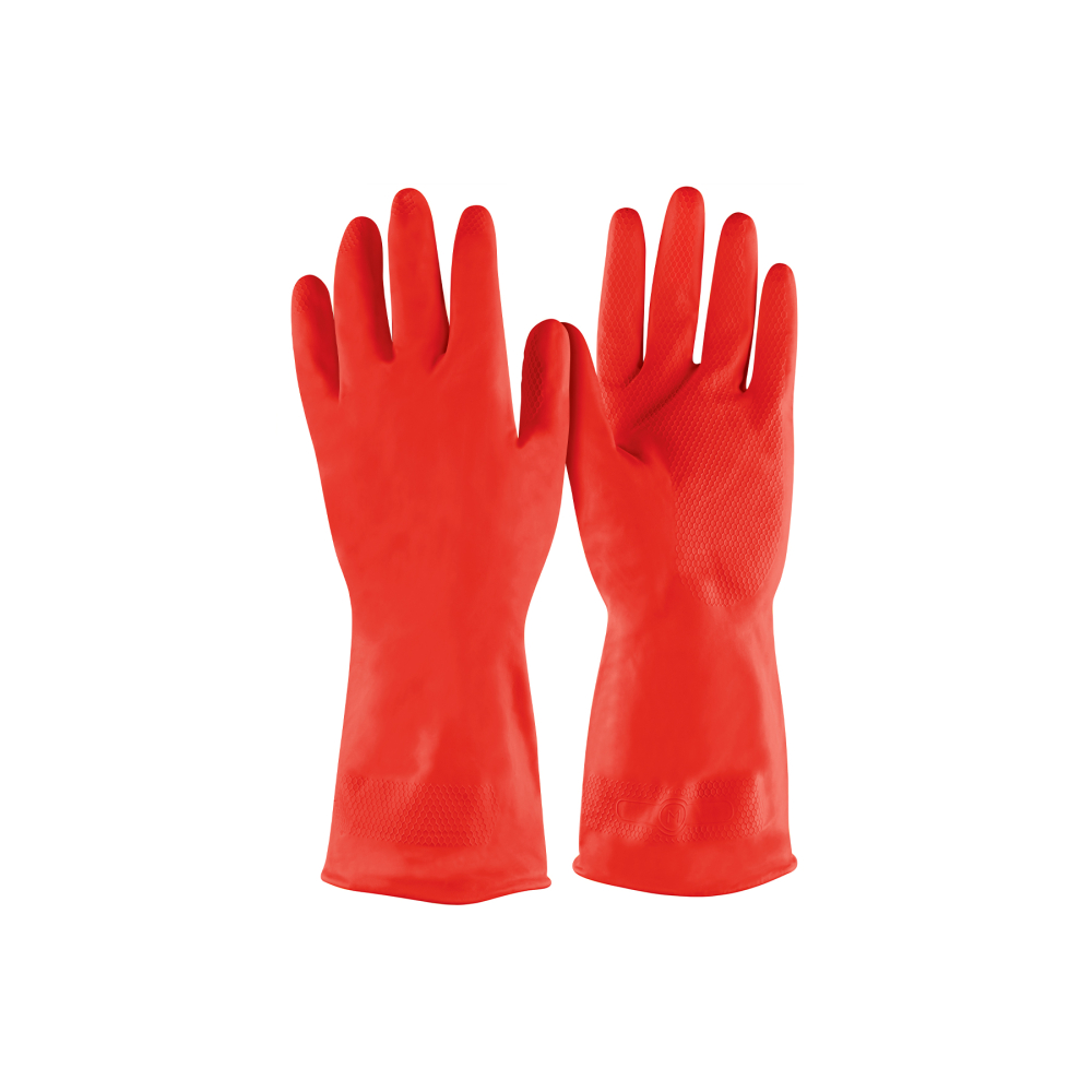 Guantes de látex para limpieza, rojos, ECH, PRETUL GU-345