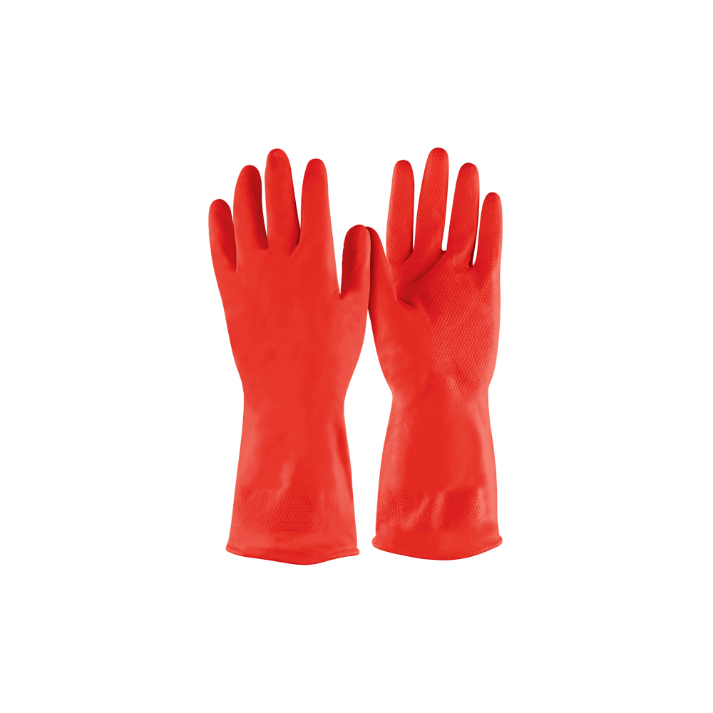 Guantes de látex para limpieza, rojos, CH, PRETUL GU-346