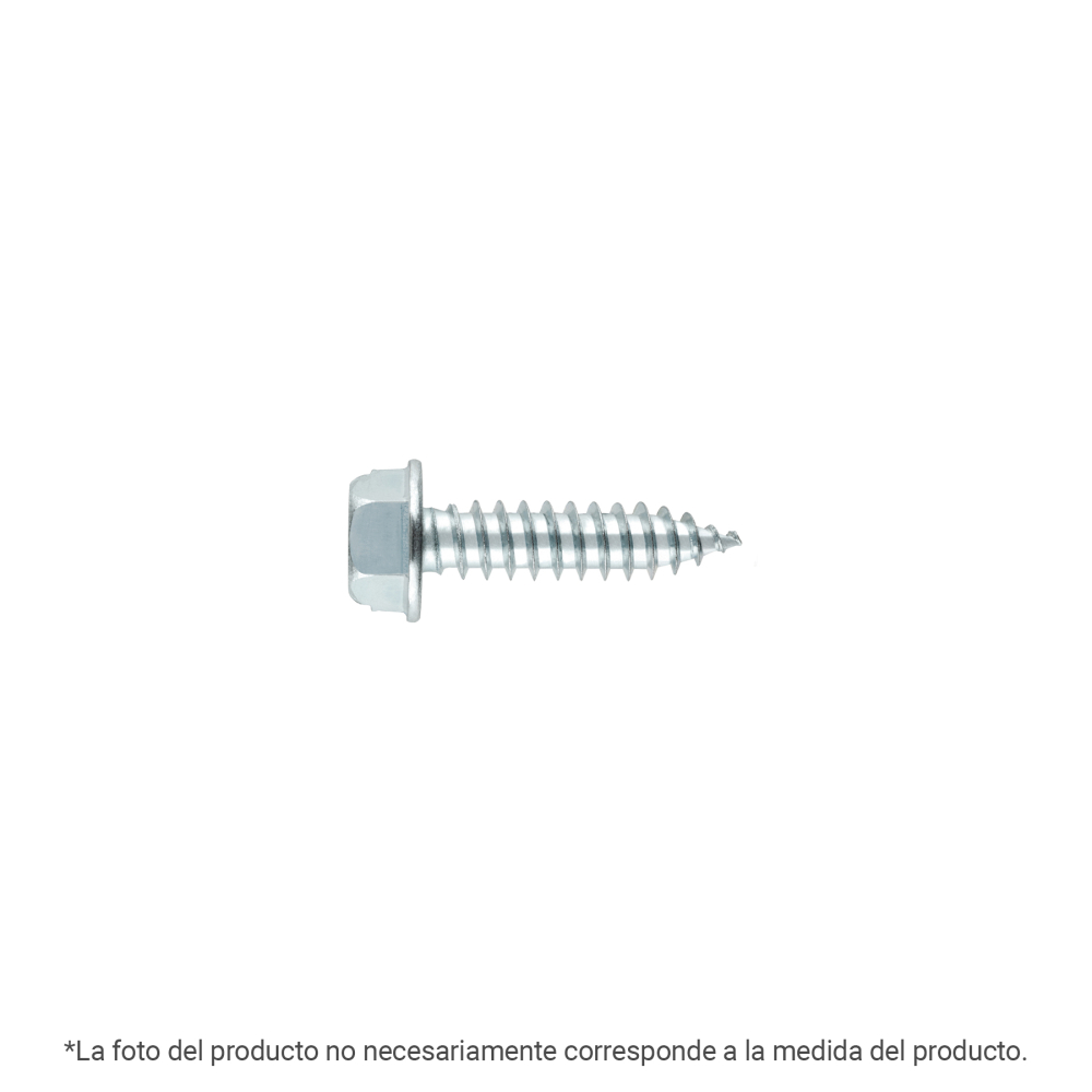 Bolsa con 150 pijas cabeza hexagonal, #10 x 1', FIERO PILH-10X1