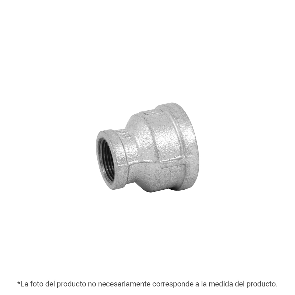 Reducción campana acero galvanizado 1x1/2', FOSET CG-286