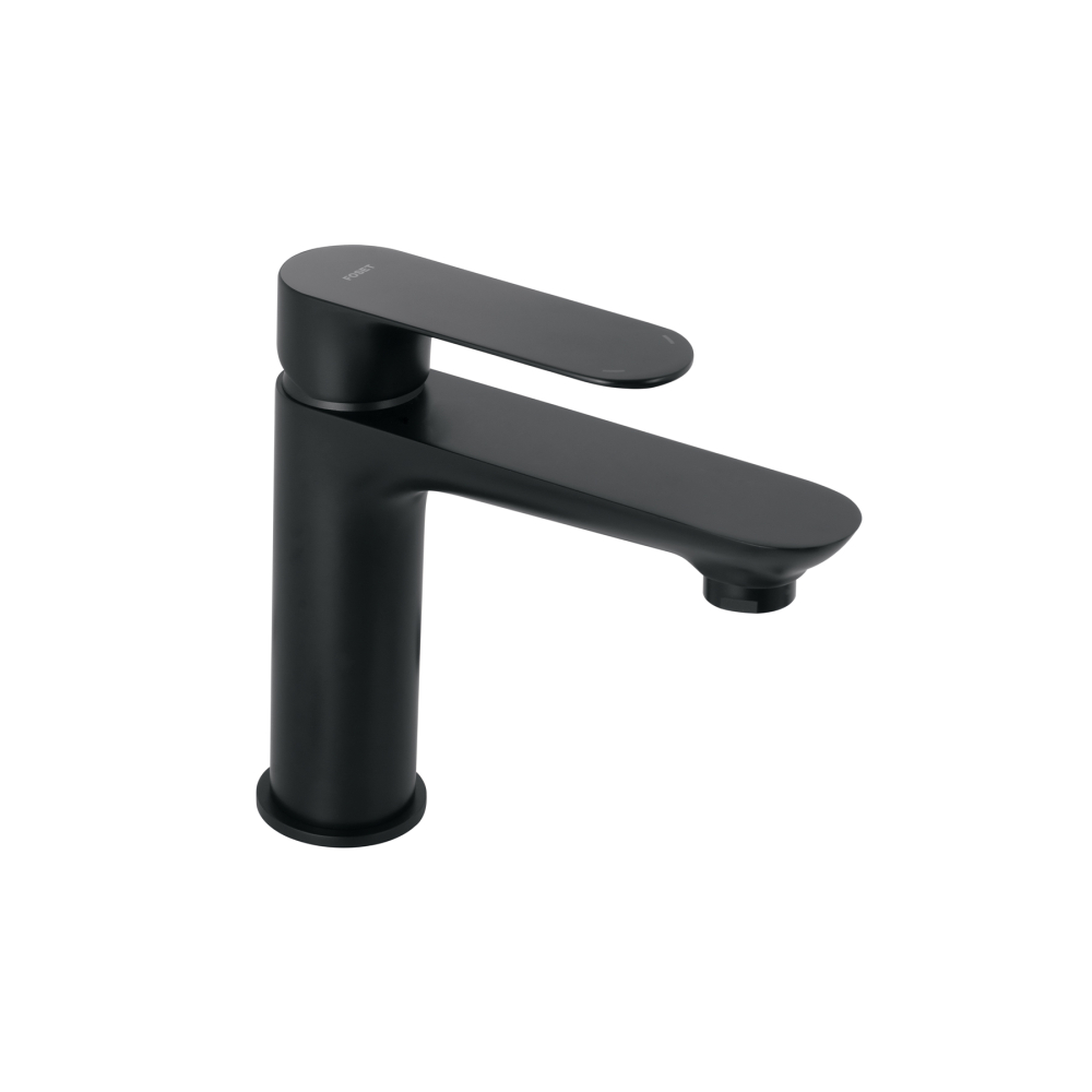 Monomando corto para lavabo, negro, FOSET RIVIERA RIM-45M