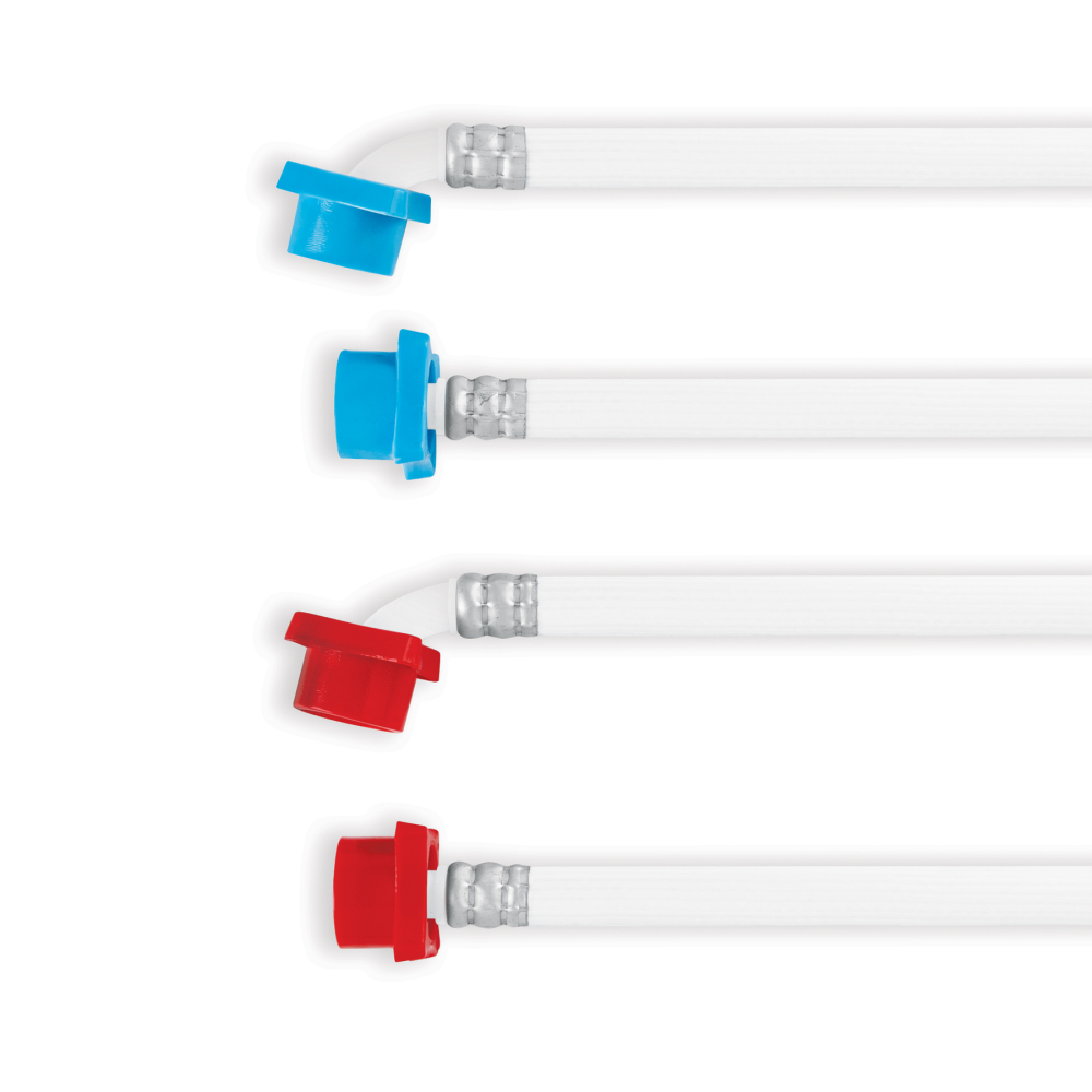 Juego de mangueras para lavadora, vinilo, c/codo 90, BASIC FLV-095P