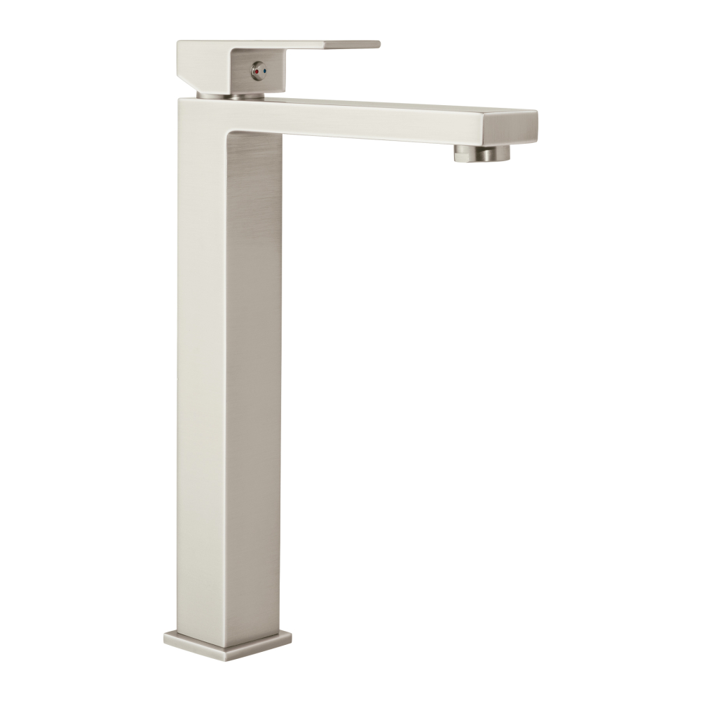 Monomando alto para lavabo, satín, FOSET KUBO KUM-46N