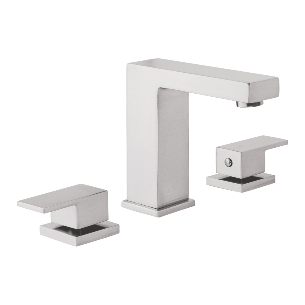 Mezcladora para lavabo taladros separados, satín, FOSET KUBO KUM-91N