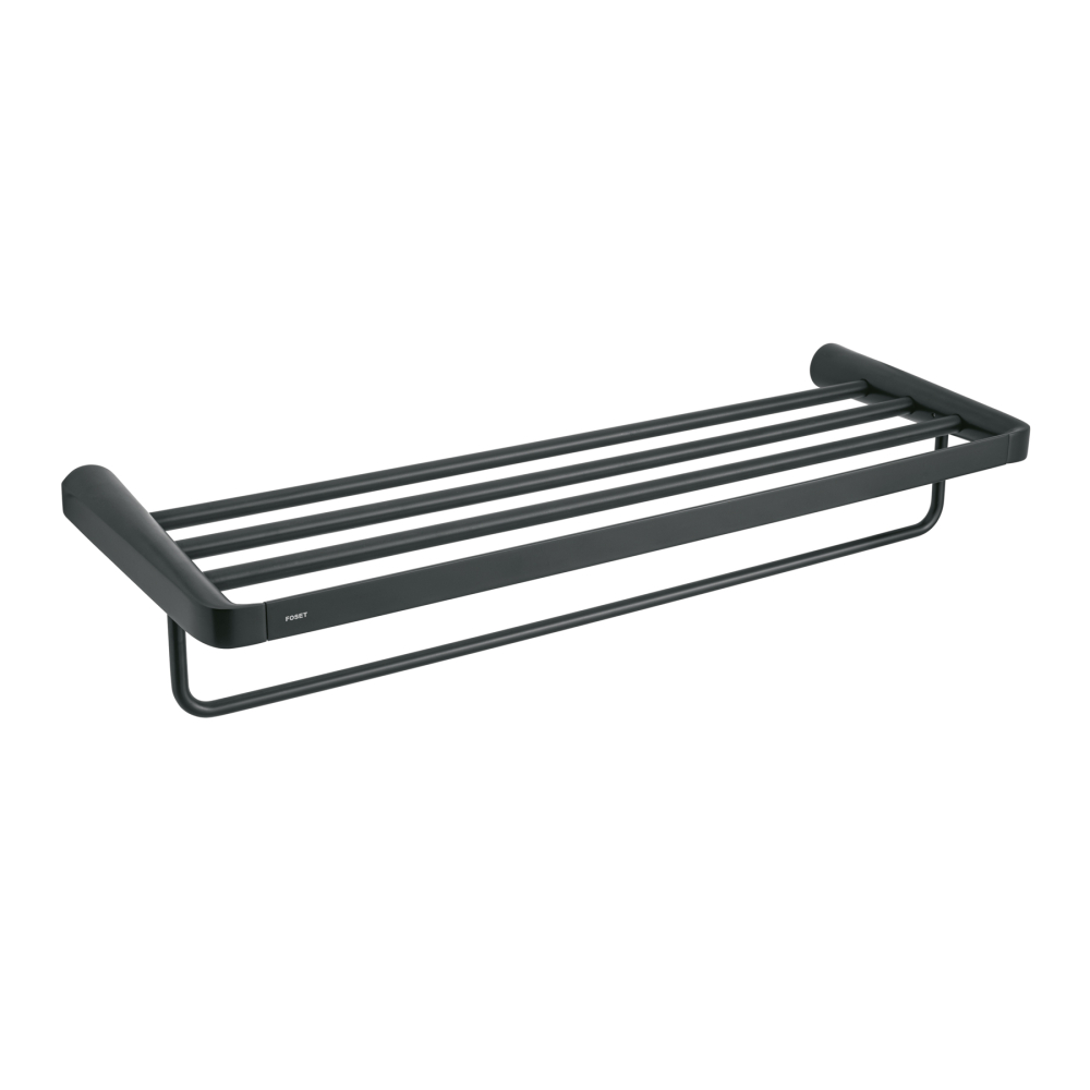 Repisa portatoallas, negro, FOSET RIVIERA RIA-78M