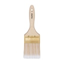 Brocha cerdas sintéticas 3' corte recto, mango de madera BRT-3S
