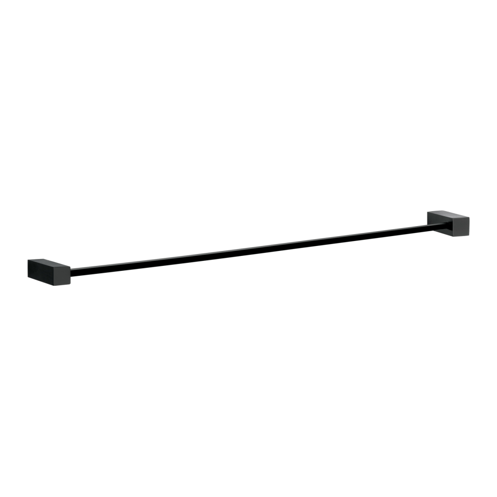 Toallero de barra largo, negro, FOSET KUBO KUA-76M