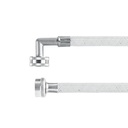 Manguera para lavadora, vinilo, c/codo 90, FOSET FLV-120N