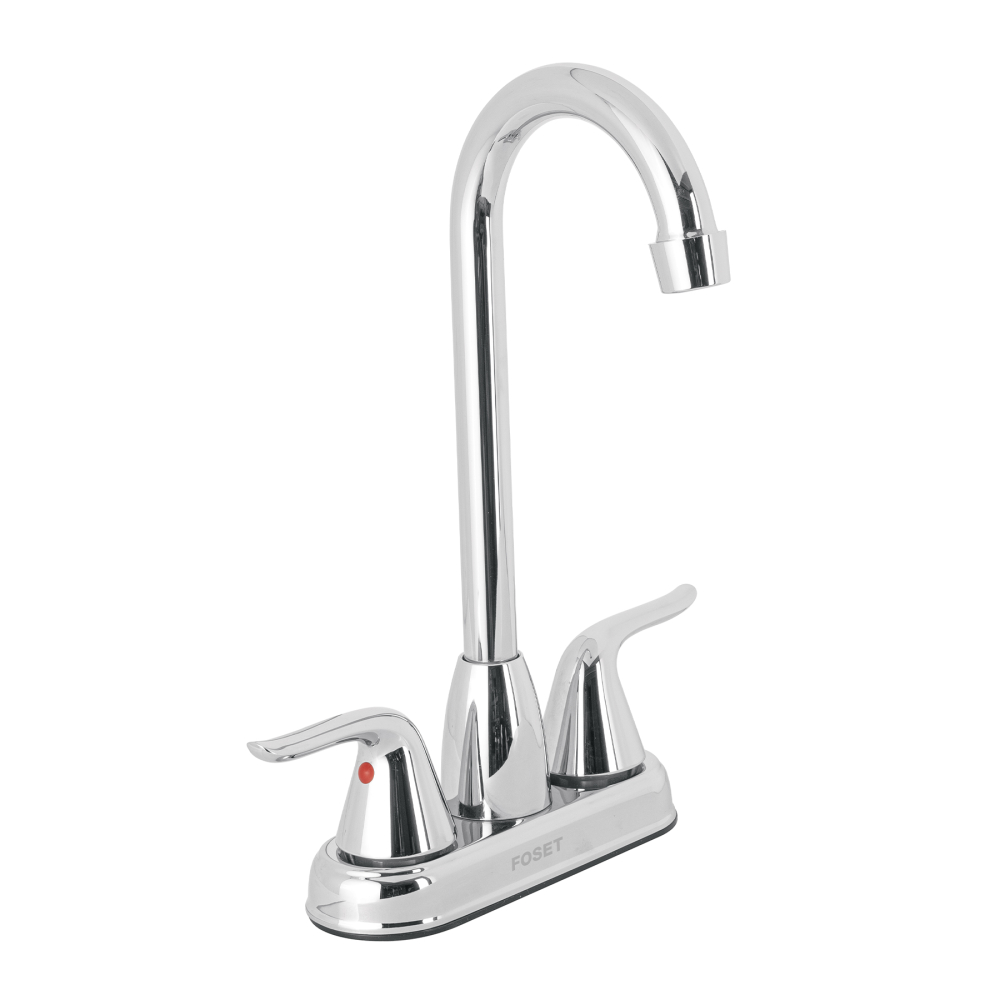 Mezcladora lavabo 4' cromo, tipo bar, palanca, FOSET AERO AEM-49