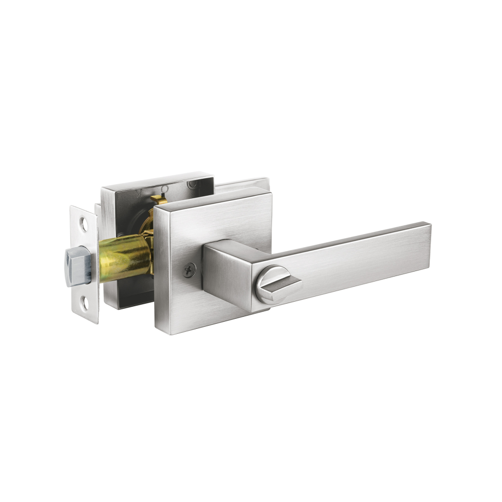 Cerradura manija 'Módena' p/baño, cromo mate, HERMEX CEMA-23B