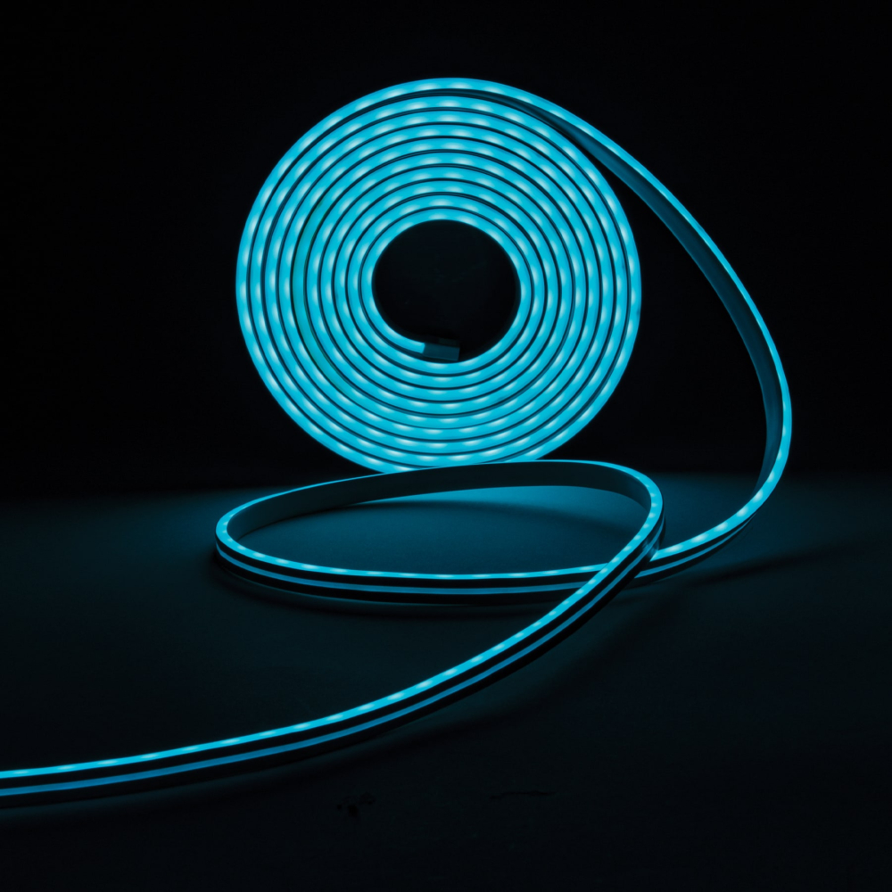 Tira flex LED neón 14 W para interior y exterior, 5 m, RGB TIR-10NL