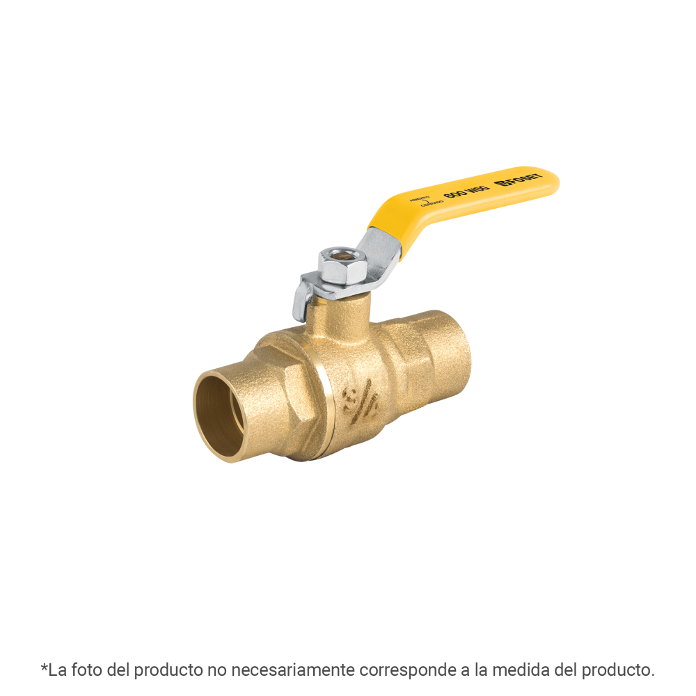 Válvula de esfera para gas, soldable, 1', alta presión ESSO-1XA